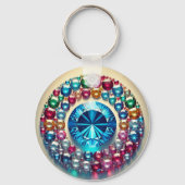 "Custom Metal Circle Sleutelhanger – duurzaam en p (Voorkant)