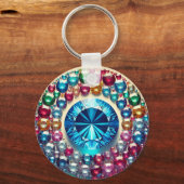 "Custom Metal Circle Sleutelhanger – duurzaam en p (Achterkant)