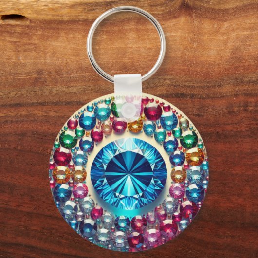 "Custom Metal Circle Sleutelhanger – duurzaam en p (Achterkant)