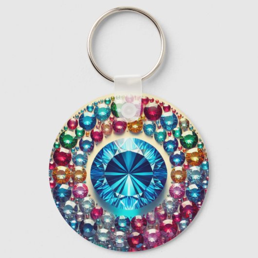 "Custom Metal Circle Sleutelhanger – duurzaam en p (Achterkant)