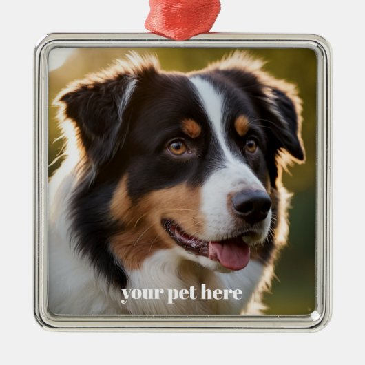 Custom Metalen Ornament (Voorkant)