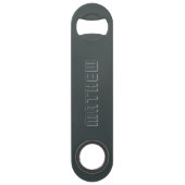 Custom metallic  black elegant speed bottle opener speed flessenopener (Voorkant)