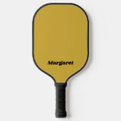 Custom Metallic Gold Pickleball Paddle with Name (Voorkant)