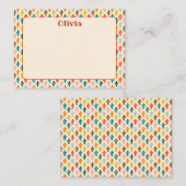 Custom Mexican Cacti Note Card Notitiekaartje (Voorkant / Achterkant)