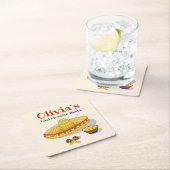 Custom Mexican Fiesta Bachelorette Party Kartonnen Onderzetters (Insitu)