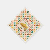 Custom Mexican Fiesta Bachelorette Party Servet (Hoek)