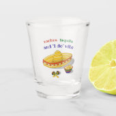 Custom Mexican Fiesta Bachelorette Party Shot Glas (Voorkant)