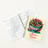 Custom Mexican Food Chile Pop Art Receptenboek Notitieboek (Binnen)