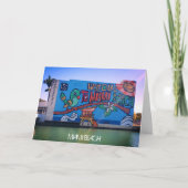 Custom Miami Beach FL Graffiti Mural Street Art Kaart (Voorkant)