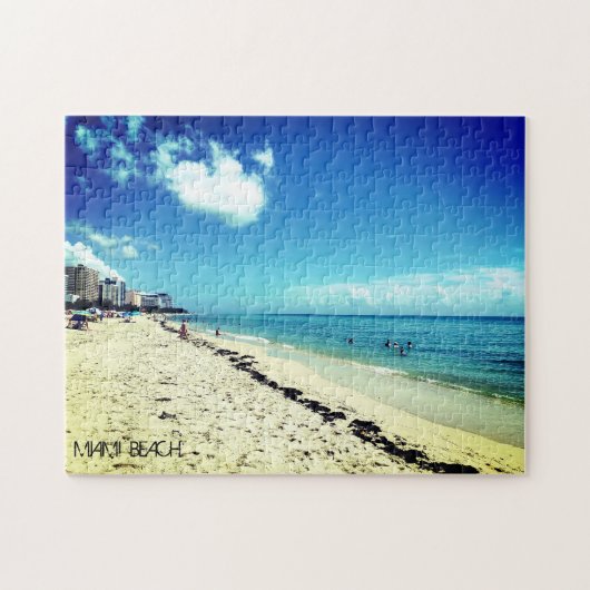 Custom Miami Beach Florida Calm and Relax Volwasse Legpuzzel (Horizontaal)