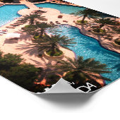 Custom Miami Beach Florida - Pool Relax GOEDE VIBE Poster (Hoek)