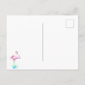 Custom Miami Florida Downtown en Harbour 's nachts Briefkaart (Achterkant)