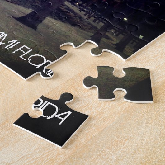 Custom Miami Florida Downtown en Harbour - Volwass Legpuzzel (Zijkant)