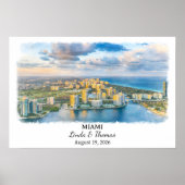 Custom Miami Wall Art, Florida Poster (Voorkant)