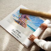 Custom Miami Wall Art, Florida Poster