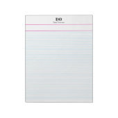 Custom Micro Extra Narrow Gereguleerd Papier Notit Notitieblok (Linkerzijde)