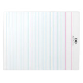 Custom Micro Extra Narrow Gereguleerd Papier Notit Notitieblok (Voorkant)