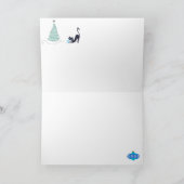 Custom Mid Century Moderne Katten & Decor Vakantie Kaart (Binnen)