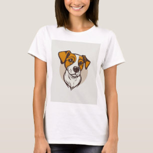 Custom Mijn hart behoort tot Hondenliefhebber T-shirt