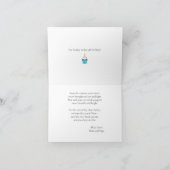 Custom Milestone Unicorn Jaar/Foto Verjaardag Kaar Kaart (Binnen)