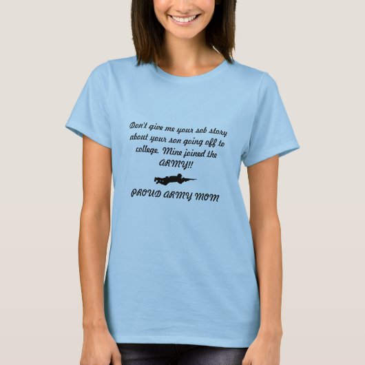 Custom Military Mom Shirt (Voorkant)