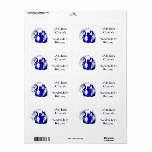 Custom Milk Jug  Art grote labels (Full Sheet)