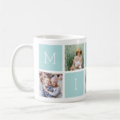 Custom Mimi Grandmoeder 5 Photo Collage Koffiemok (Links)