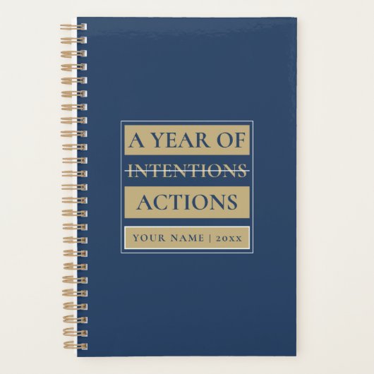 Custom Minimal Planner with Name, Year & Title (Voorkant)