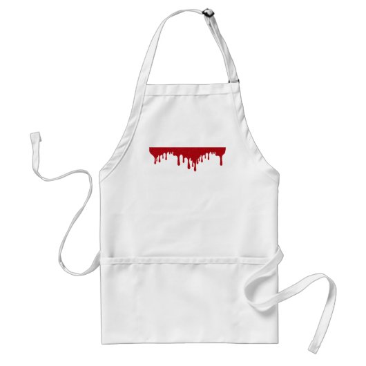 Custom Minimal Tomato Red Drip Apron Standaard Schort (Voorkant)
