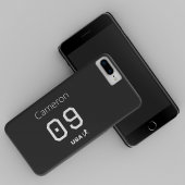 Custom Minimalist American Athlete Monochromatic  iPhone Hoesje