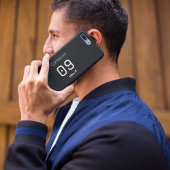 Custom Minimalist American Athlete Monochromatic  iPhone Hoesje