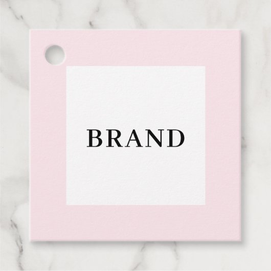 Custom Minimalist Bedrijfsnaam Korting Bedankjes Labels (Voorkant)