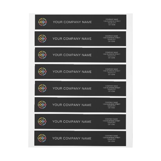 Custom Minimalist Black Business Logo-merk (Vel)