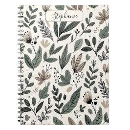 Custom Minimalist Botanical Journal Design Notitieboek