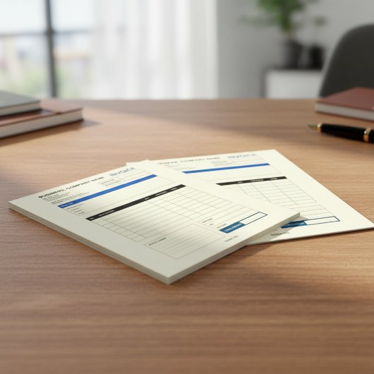 Custom Minimalist Business Invoice Sales Receipt Notitieblok