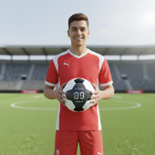 Custom Minimalist Czech National Athlete  Voetbal