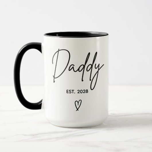 Custom Minimalist Dad Mug for New Dads & Parents Mok (Links)