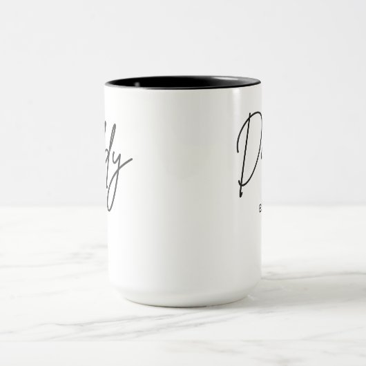 Custom Minimalist Dad Mug for New Dads & Parents Mok (Midden)