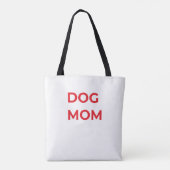 Custom Minimalist Dog Mom Tote – Personalized Pet  Bag (Achterkant)