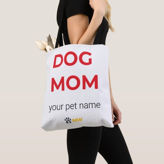 Custom Minimalist Dog Mom Tote – Personalized Pet  Bag (Dichtbij)