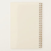 Custom minimalist floral Feminine Daily Planner (Achterkant)