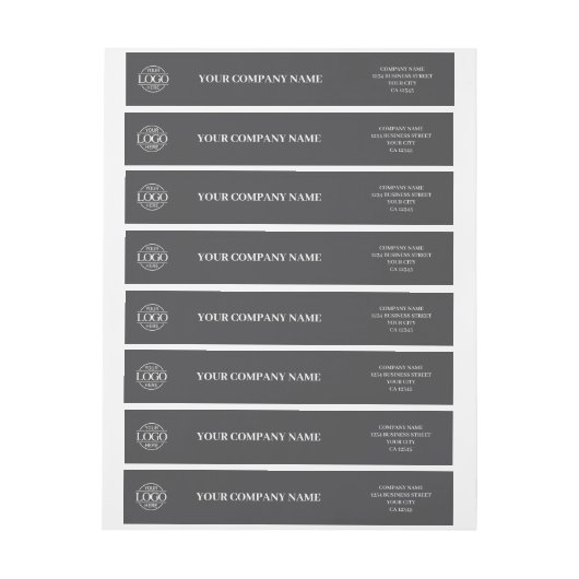 Custom Minimalist Grey Business Logo Branded (Vel)