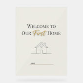 Custom Minimalist Housewarming Poster (Voorkant)