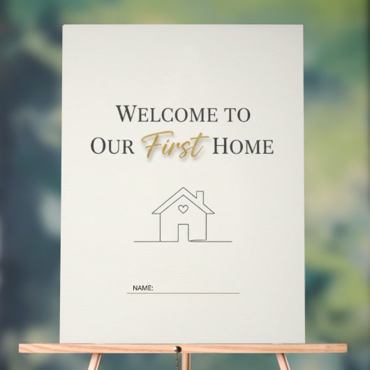 Custom Minimalist Housewarming Poster (Neutraal)