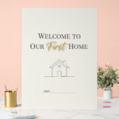 Custom Minimalist Housewarming Poster (Huwelijk)