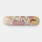 CUSTOM Minimalist Japanese Hagoita Pattern Print Persoonlijk Skateboard (Horizontaal)