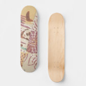 CUSTOM Minimalist Japanese Hagoita Pattern Print Persoonlijk Skateboard (Voorkant)