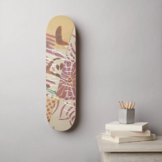 CUSTOM Minimalist Japanese Hagoita Pattern Print Persoonlijk Skateboard