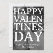 Custom Minimalist Modern Valentines Card, Love Feestdagenkaart (Achterkant)