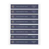 Custom Minimalist Navy Blue Business Logo Branded (Vel)